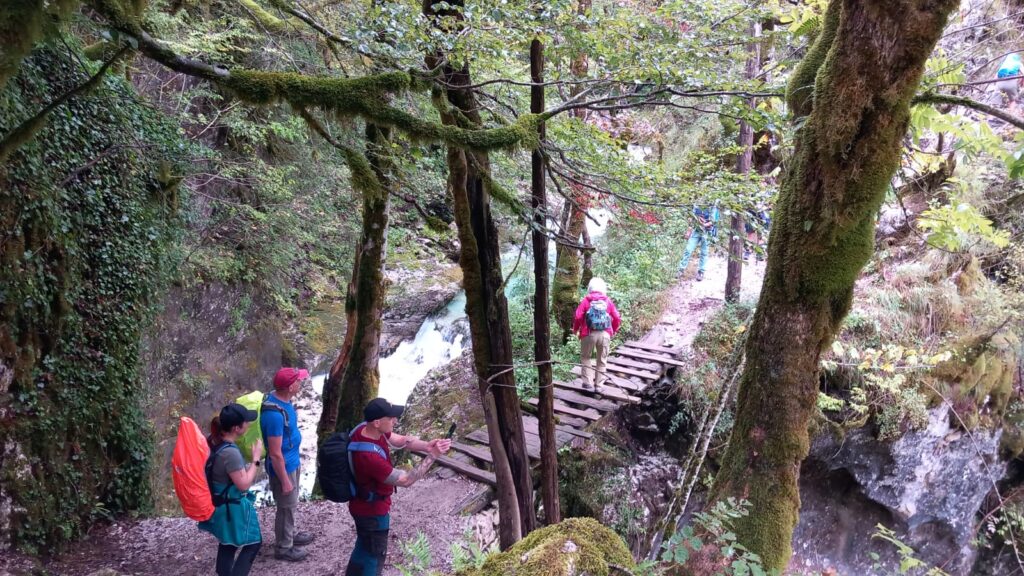 Crystal blue natural spring at the Blue Eye of Theth, Albania